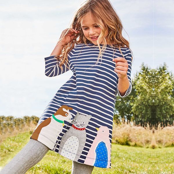 kids summer dresses long sleeve dress for girls stripe cartoon children's clothing 210413, Red;yellow
kids summer dresses long sleeve dress for girls stripe cartoon children's clothing 210413, Red;yellow