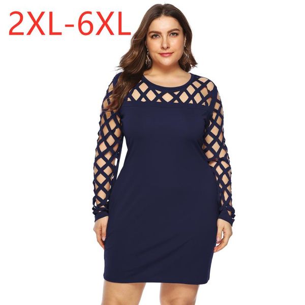 casual dresses 2021 ladies spring autumn plus size midi dress for women large long sleeve slim blue hollow out 3xl 4xl 5xl 6xl, Black;gray
casual dresses 2021 ladies spring autumn plus size midi dress for women large long sleeve slim blue hollow out 3xl 4xl 5xl 6xl, Black;gray