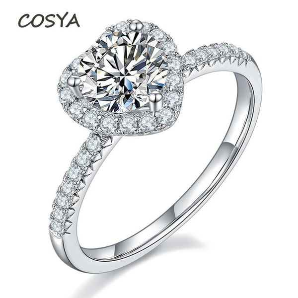 pure 1 d color moissanite women white gold heart finger rings 100% 925 sterling silver temperament sweet jewelry cluster, Golden;silver
pure 1 d color moissanite women white gold heart finger rings 100% 925 sterling silver temperament sweet jewelry cluster, Golden;silver