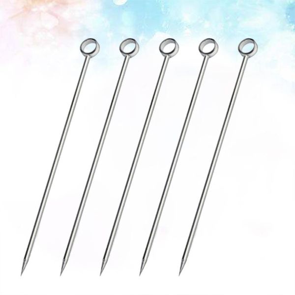 forks 5pcs stainless steel cocktail picks fruit cake sticks toothpicks appetizer pick for party bar (circular ring head)
forks 5pcs stainless steel cocktail picks fruit cake sticks toothpicks appetizer pick for party bar (circular ring head)