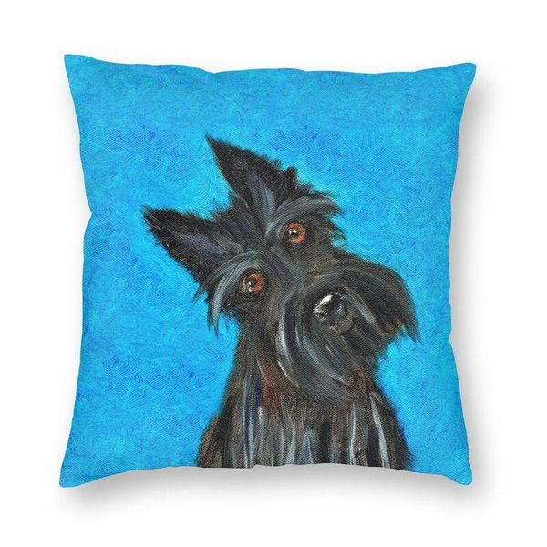 cushion/decorative pillow happy scottie dog cushion cover sofa living room scottish terrier square throw 40x40cm
cushion/decorative pillow happy scottie dog cushion cover sofa living room scottish terrier square throw 40x40cm