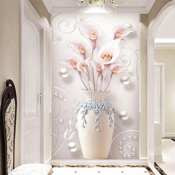 self adhesive wallpaper modern relief flower vase mural european style living room entrance background painting waterproof wallpapers
self adhesive wallpaper modern relief flower vase mural european style living room entrance background painting waterproof wallpapers