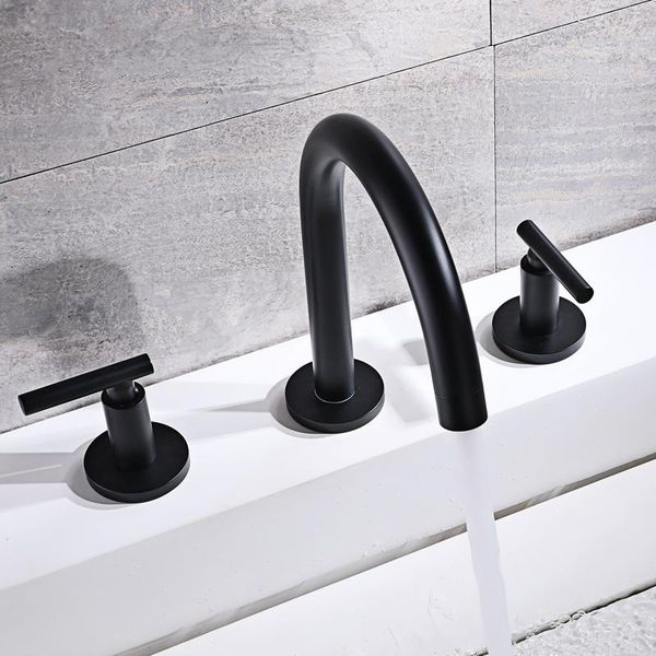 black bathroom basin faucet and cold water three holes two handles mixer tap deck mount wash tub brass sink faucets
black bathroom basin faucet and cold water three holes two handles mixer tap deck mount wash tub brass sink faucets