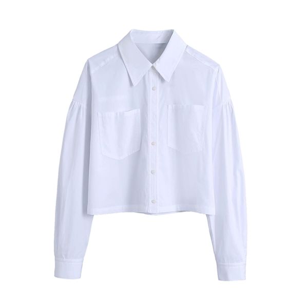 elegant women turn down collar shirts fashion ladies pocket shorts streetwear female chic white blouses 210527
elegant women turn down collar shirts fashion ladies pocket shorts streetwear female chic white blouses 210527