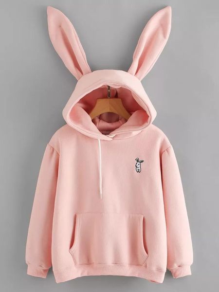 women's hoodies & sweatshirts ear sudadera kawaii sweatshirt women winter warm pink with front pocket, Black 
women's hoodies & sweatshirts ear sudadera kawaii sweatshirt women winter warm pink with front pocket, Black