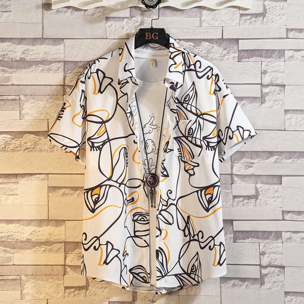 men's casual shirts shirtgraffiti print short sleeve shirt men's summer thin ice hawaiian loose korean version ruffian fashion qly, White;black
men's casual shirts shirtgraffiti print short sleeve shirt men's summer thin ice hawaiian loose korean version ruffian fashion qly, White;black