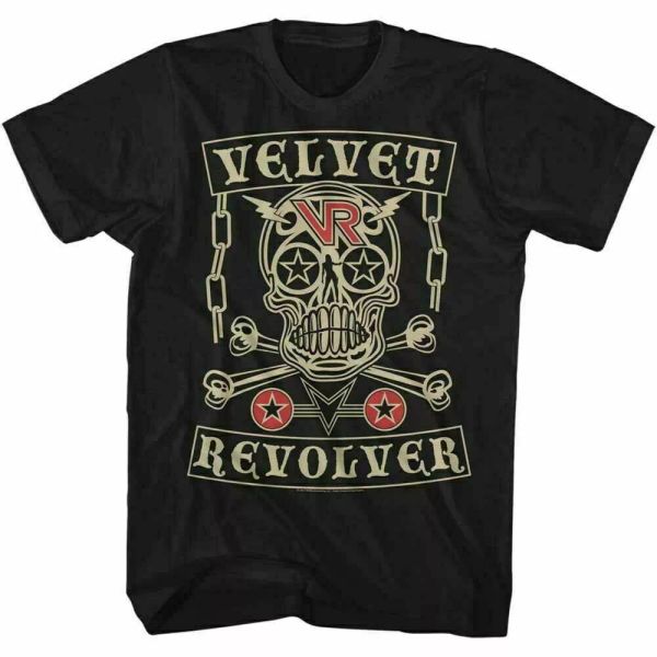 velvet revolver velvet skull t shirt mens licensed rock n roll band retro black, White;black
velvet revolver velvet skull t shirt mens licensed rock n roll band retro black, White;black