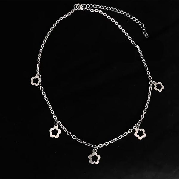 pendant necklaces cute stainless steel flower women sweet korean harajuku necklace punk hip hp rock collares, Silver
pendant necklaces cute stainless steel flower women sweet korean harajuku necklace punk hip hp rock collares, Silver