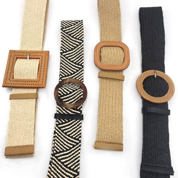 belts 2021 vintage knitted waist belt for women wax rope braiding round square buckle skirt hand-woven elastic, Black;brown
belts 2021 vintage knitted waist belt for women wax rope braiding round square buckle skirt hand-woven elastic, Black;brown