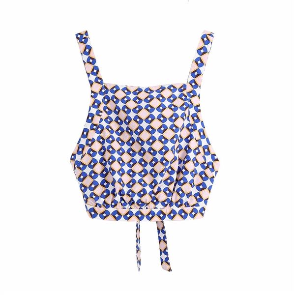women's tanks & camis chic lady fashion geometric print za blue short tank female stylish backless lace up sling 9pb6, White
women's tanks & camis chic lady fashion geometric print za blue short tank female stylish backless lace up sling 9pb6, White