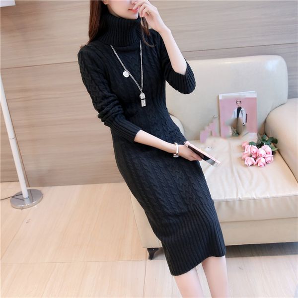 2021women winter knit dresses 2021 europe long sleeve turtleneck casual slim warm maxi sweater dress plus size womens clothing l-66, Black;gray
2021women winter knit dresses 2021 europe long sleeve turtleneck casual slim warm maxi sweater dress plus size womens clothing l-66, Black;gray