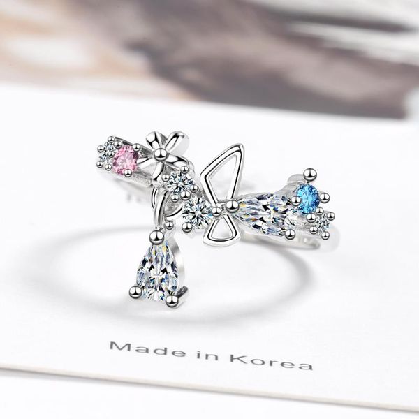 sterling silver tassel crystal flower bowknot rings for women wedding finger ring jewelry accessories jz511 cluster, Golden;silver
sterling silver tassel crystal flower bowknot rings for women wedding finger ring jewelry accessories jz511 cluster, Golden;silver