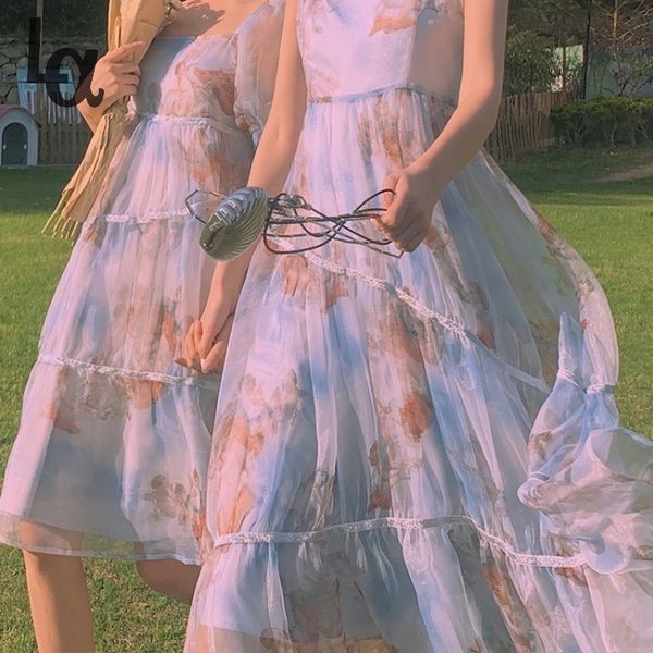 print french dress women vintage puff sleeve fairy es female summer square collar elegant chiffon midi 210519, Black;gray
print french dress women vintage puff sleeve fairy es female summer square collar elegant chiffon midi 210519, Black;gray