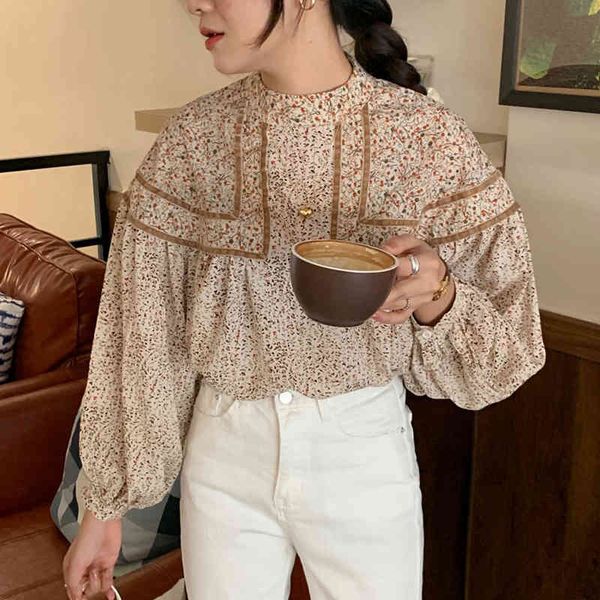 women's blouses & shirts lamtrip 2021 spring korean floral print kawaii lolita long sleeve stand collar shirt blouse causal blusas, White
women's blouses & shirts lamtrip 2021 spring korean floral print kawaii lolita long sleeve stand collar shirt blouse causal blusas, White