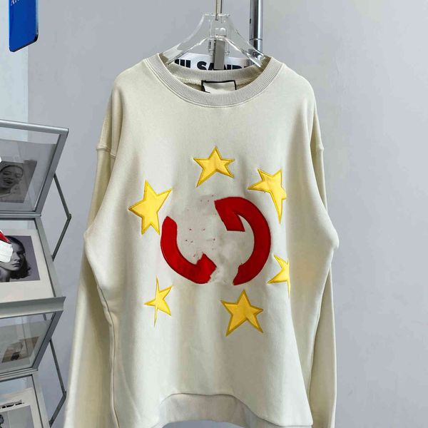 2021 autumn and new ancient letters embroidered pentagram star round neck loose medium length sweater, Black
2021 autumn and new ancient letters embroidered pentagram star round neck loose medium length sweater, Black