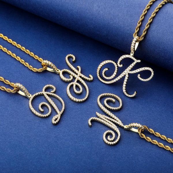pendant necklaces 2021 fashion cursive letters a-z pendant& necklace hip hop cubic zircon charm jewelry for men women gifts, Silver
pendant necklaces 2021 fashion cursive letters a-z pendant& necklace hip hop cubic zircon charm jewelry for men women gifts, Silver
