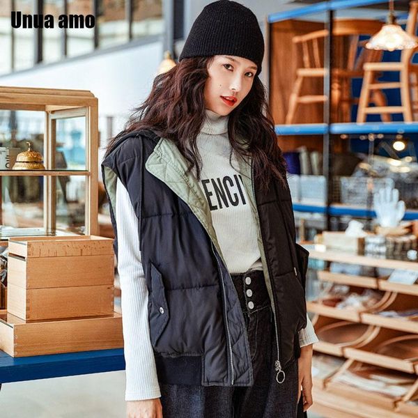 women's vests unua amo stylish double-sided wear cotton padded warm vest women fashion loose hooded waistcoat female winter puffer jack, Black;white
women's vests unua amo stylish double-sided wear cotton padded warm vest women fashion loose hooded waistcoat female winter puffer jack, Black;white