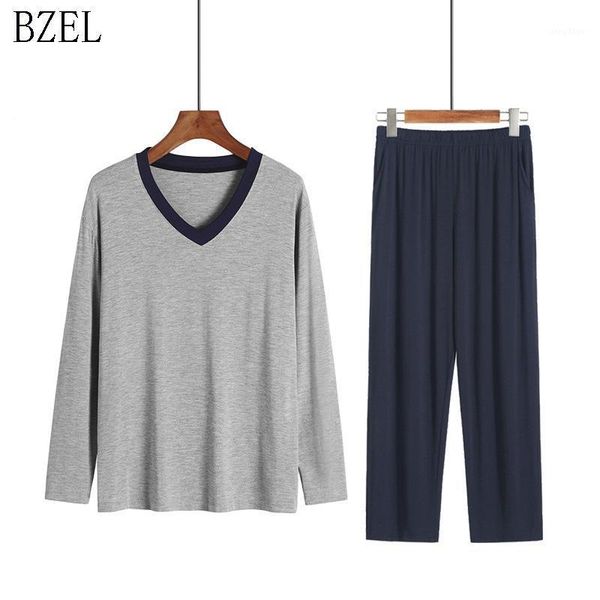 men's sleepwear bzel long sleeve sleep&lounge pajama man modal pyjama set pijama casual home suit v-neck plus size xxxxl, Black;brown
men's sleepwear bzel long sleeve sleep&lounge pajama man modal pyjama set pijama casual home suit v-neck plus size xxxxl, Black;brown