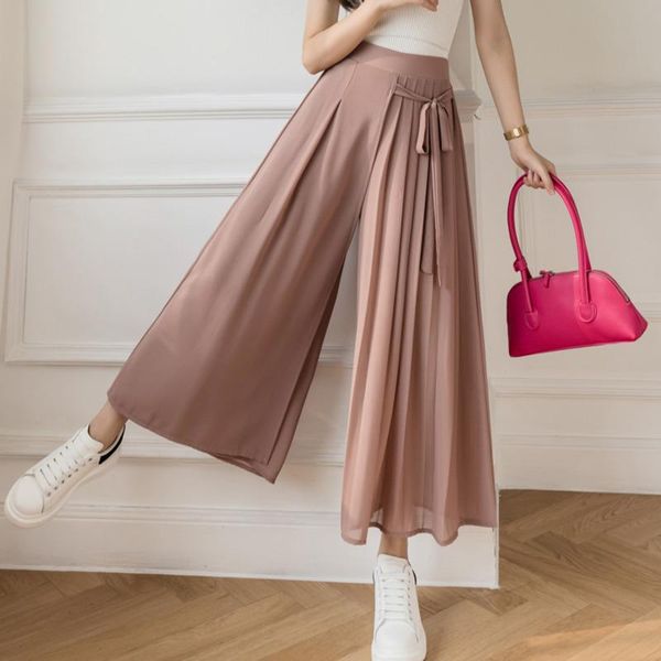 women's pants & capris pleated chiffon skirt thin casual women high waist wide leg pantalones mujer korean fashion harajuku ropa baggy, Black;white
women's pants & capris pleated chiffon skirt thin casual women high waist wide leg pantalones mujer korean fashion harajuku ropa baggy, Black;white