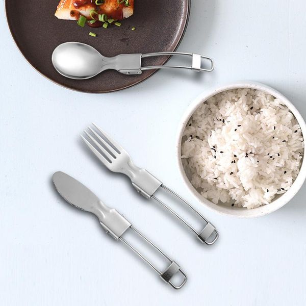 dinnerware sets stainless steel portable camping tableware cutlery set picnic folding fork spoon knife
dinnerware sets stainless steel portable camping tableware cutlery set picnic folding fork spoon knife