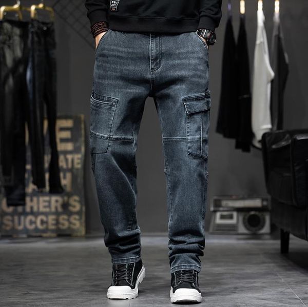 men's jeans loose big size mens hiphop baggy denim pants leisure men clothing fatify cargo trousers plus bottoms, Blue
men's jeans loose big size mens hiphop baggy denim pants leisure men clothing fatify cargo trousers plus bottoms, Blue