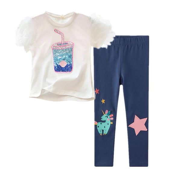 clothing sets girls summer fashion short sleeve cartoon t-shirt+long pants 2pcs clothes kids children's, White
clothing sets girls summer fashion short sleeve cartoon t-shirt+long pants 2pcs clothes kids children's, White