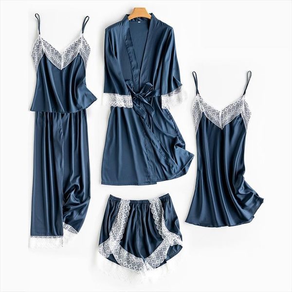 wedding robe suit summer women sleepwear satin kimono bath gown lace bride bridesmaid bathorobe lingerie loose pajamas, Black;red
wedding robe suit summer women sleepwear satin kimono bath gown lace bride bridesmaid bathorobe lingerie loose pajamas, Black;red