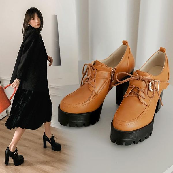 dress shoes waterproof platform high heels female 2021 autumn wild women's round head with thick soles and deep mouth single, Black
dress shoes waterproof platform high heels female 2021 autumn wild women's round head with thick soles and deep mouth single, Black