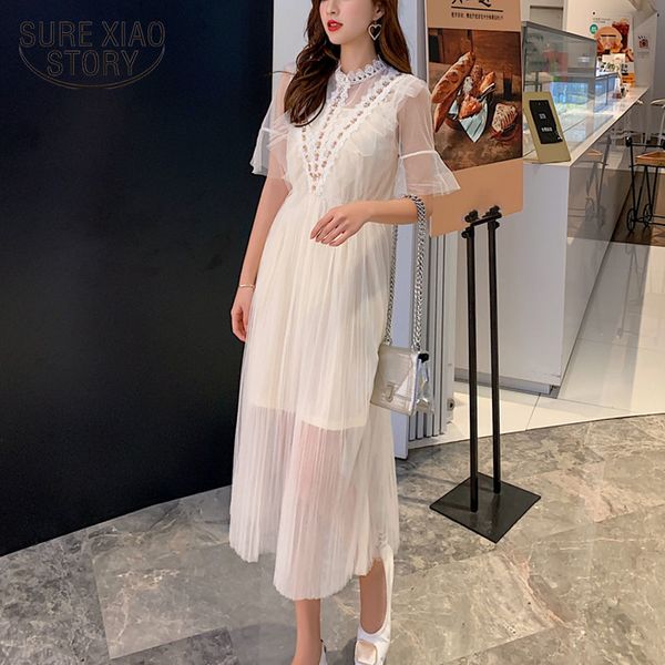 white pink casual loose elegant solid quality lady summer bohemian short sleeve mesh lace midi dress 4963 50 210417, Black;gray
white pink casual loose elegant solid quality lady summer bohemian short sleeve mesh lace midi dress 4963 50 210417, Black;gray