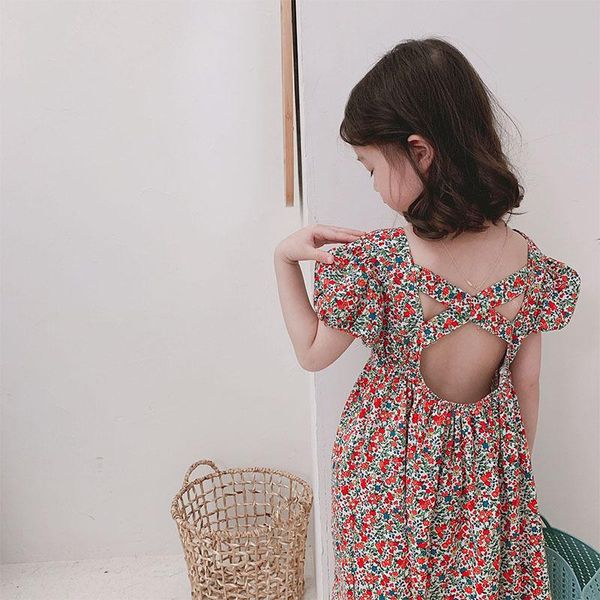 summer girls dress baby vestidos kids long children clothes fashion small floral print backless crop puff 3 to 9 yrs girl's dresses, Red;yellow
summer girls dress baby vestidos kids long children clothes fashion small floral print backless crop puff 3 to 9 yrs girl's dresses, Red;yellow