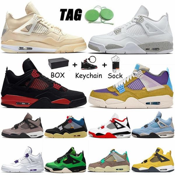 with box jorden jumpman 4 4s mens women basketball shoes off black cat red thunder unions desert moss taupe haze white sail oreo sneakers tr, White;red
with box jorden jumpman 4 4s mens women basketball shoes off black cat red thunder unions desert moss taupe haze white sail oreo sneakers tr, White;red