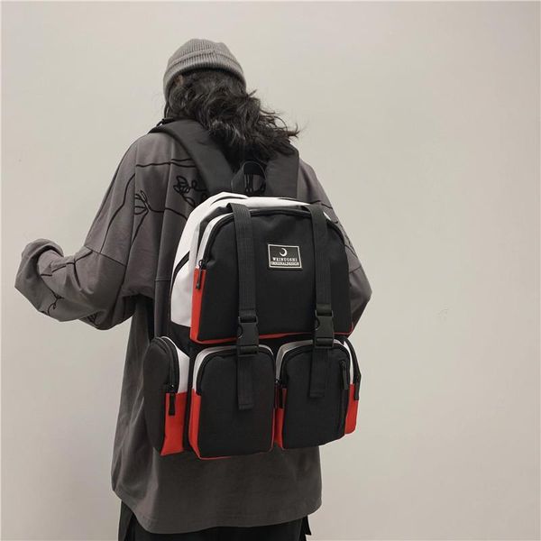 backpack schoolbag men fashion trend multi-pocket travel college style student women
backpack schoolbag men fashion trend multi-pocket travel college style student women