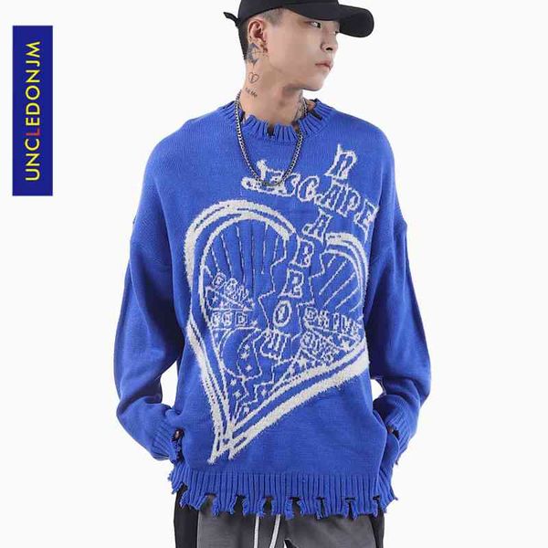 uncledonjm oversized hip hop ripped knitted distrsed clothing 2020 fashion mens sweaters, Black
uncledonjm oversized hip hop ripped knitted distrsed clothing 2020 fashion mens sweaters, Black