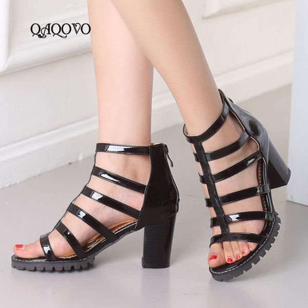 summer gladiator sandals open toe zipper shoes women thick high heels casual white silver black
summer gladiator sandals open toe zipper shoes women thick high heels casual white silver black