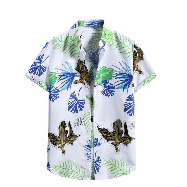 men's casual shirts men summer shirt beach style green leaves printed hawaiian short sleeve turn down collar blouses camisa homme, White;black
men's casual shirts men summer shirt beach style green leaves printed hawaiian short sleeve turn down collar blouses camisa homme, White;black