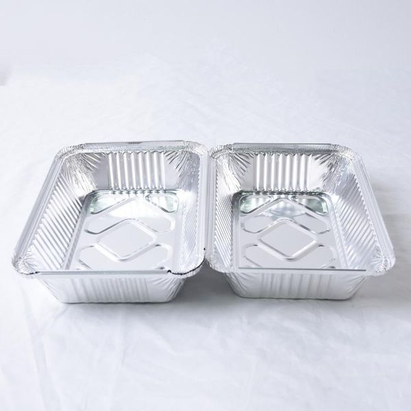 8x5.7 inch aluminum foil pans with lid for restaurant take-out packing 60pcs 800ml disposable take out containers
8x5.7 inch aluminum foil pans with lid for restaurant take-out packing 60pcs 800ml disposable take out containers