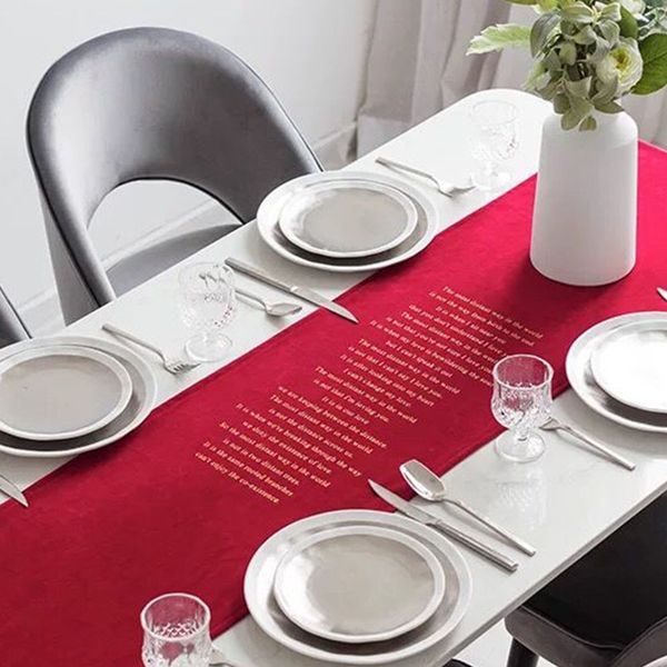 nordic simple golden velvet christmas table flag printing towel household products english bed tail
nordic simple golden velvet christmas table flag printing towel household products english bed tail