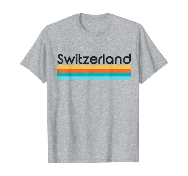 vintage switzerland retro design t-shirt, White;black 
vintage switzerland retro design t-shirt, White;black