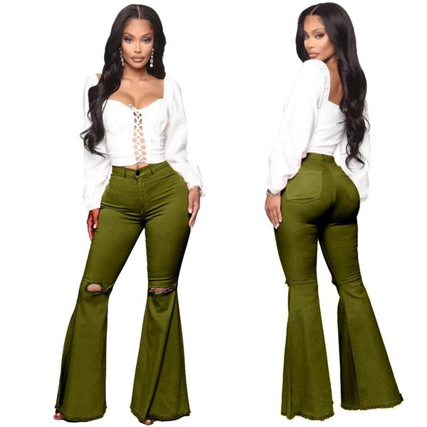 women's jeans 2021 elastic flare denim wide legged pants fashion female hundreds ripped trousers plus size summer, Blue
women's jeans 2021 elastic flare denim wide legged pants fashion female hundreds ripped trousers plus size summer, Blue