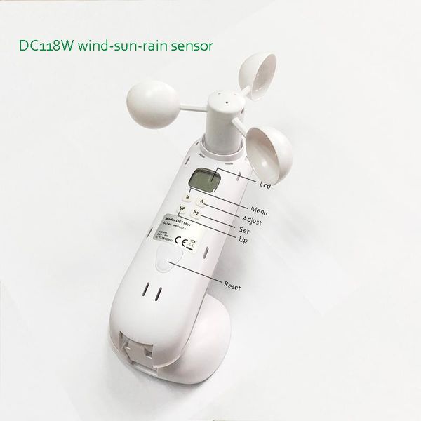 smart home control dc118w 433mhz solar wireless wind sun rain sensor for awning and shutter
smart home control dc118w 433mhz solar wireless wind sun rain sensor for awning and shutter