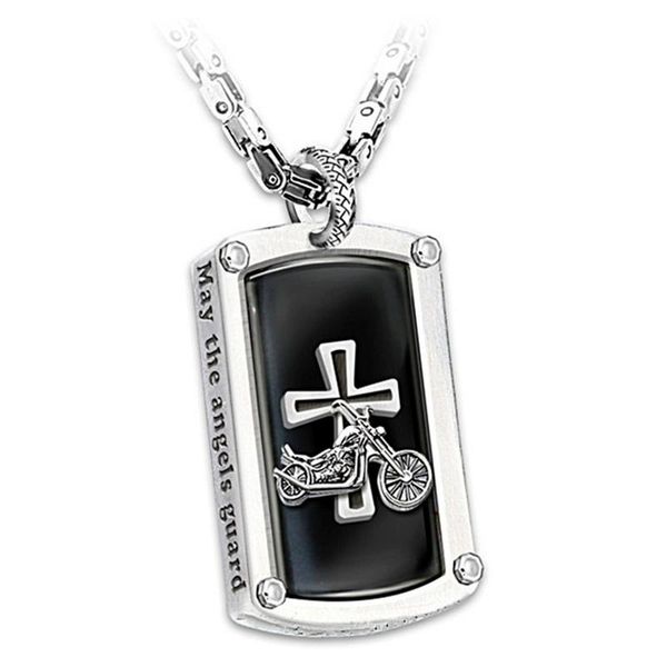 pendant necklaces selling stainless steel men's punk hip hop necklace motorcycle cross chains for men, Silver
pendant necklaces selling stainless steel men's punk hip hop necklace motorcycle cross chains for men, Silver