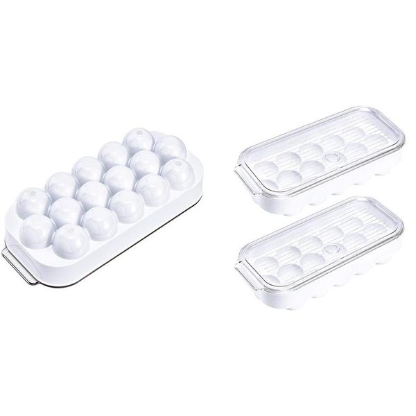 refrigerator egg storage box stackable traycontainer bins with lid, fridge bottles & jars
refrigerator egg storage box stackable traycontainer bins with lid, fridge bottles & jars