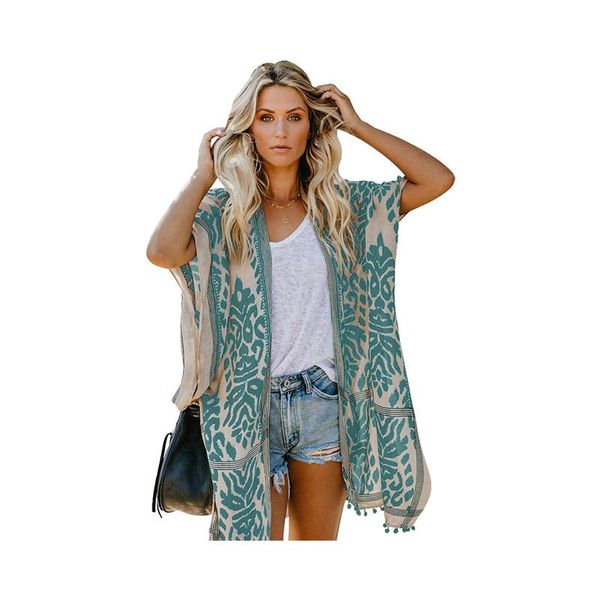 women's jackets women summer beach shawl cardigan short-sleeved printed pompon kimono smock mid-length coat bali seaside holiday casual, Black;brown
women's jackets women summer beach shawl cardigan short-sleeved printed pompon kimono smock mid-length coat bali seaside holiday casual, Black;brown