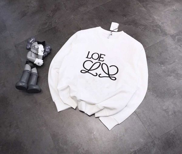 fashion fleece hoodies loe autumn and winter plush round neck sweater letter embroidery loose versatile casual classic couple top, Black
fashion fleece hoodies loe autumn and winter plush round neck sweater letter embroidery loose versatile casual classic couple top, Black