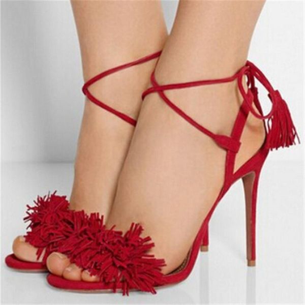 wild thing fringe suede gladiator women sandals 2021 tassel high heels lace up stiletto ladies shoes woman summer sandalias, Black
wild thing fringe suede gladiator women sandals 2021 tassel high heels lace up stiletto ladies shoes woman summer sandalias, Black