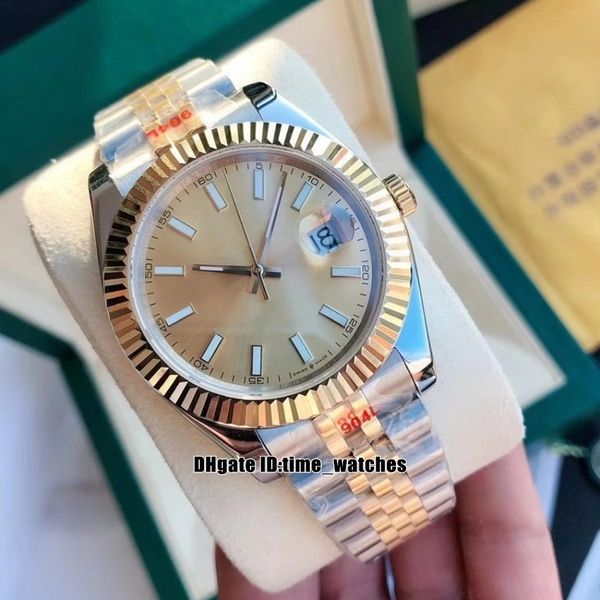 gdf 904l 126333 41mm miyota 8215 automatic mens watch sapphire mirror champagne dial 18k gold two-tone steel bracelet gents wristwatches 8 c, Slivery;brown
gdf 904l 126333 41mm miyota 8215 automatic mens watch sapphire mirror champagne dial 18k gold two-tone steel bracelet gents wristwatches 8 c, Slivery;brown