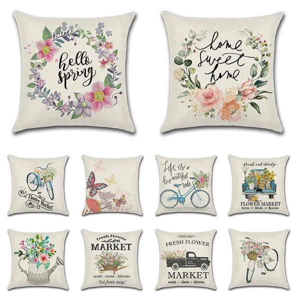 cushion/decorative pillow 45*45cm flower bicycle truck spring farm theme case cushion cover car home decoration decorative pillowcase
cushion/decorative pillow 45*45cm flower bicycle truck spring farm theme case cushion cover car home decoration decorative pillowcase