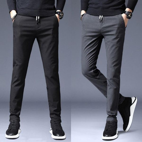 men's pants full lengh pant 2021 solid straight slim fit smart business trousers drawstring long pantalones de hombre#30, Black
men's pants full lengh pant 2021 solid straight slim fit smart business trousers drawstring long pantalones de hombre#30, Black
