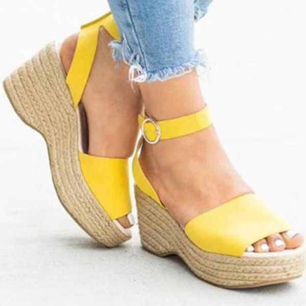 women sandals linen flock buckle strap wedges height increasing ankle high heel platform ladies shoes zapatos mujer 121w, Black
women sandals linen flock buckle strap wedges height increasing ankle high heel platform ladies shoes zapatos mujer 121w, Black
