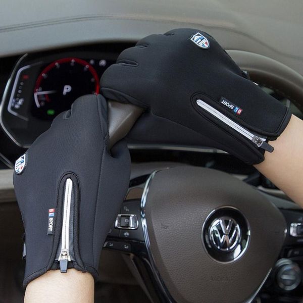 cycling gloves riding warm cold protection fleece waterproof touch screen non-slip, Black
cycling gloves riding warm cold protection fleece waterproof touch screen non-slip, Black
